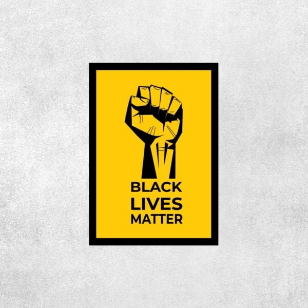 Placa Decorativa Black Lives Matter - Loja Nerd