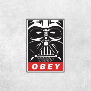 Placa Decorativa OBEY VADER Star Wars - Loja Nerd