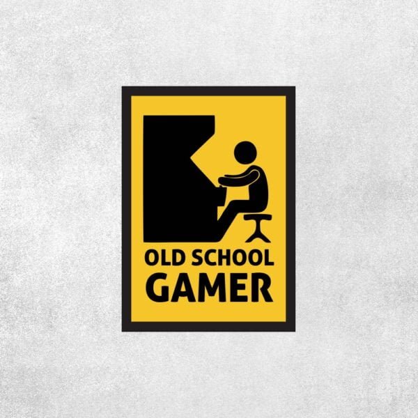Placa Decorativa Old School Gamer - Loja Nerd
