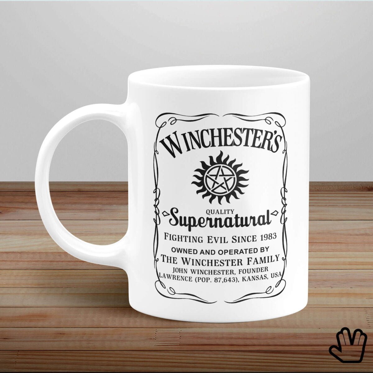 Caneca Supernatural Winchesters – Branca – Loja Nerd