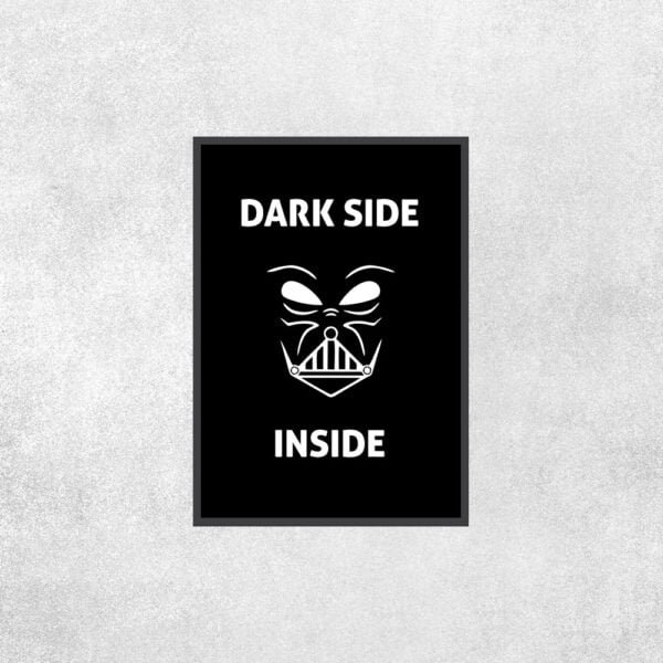 Placa Decorativa Dark Side Inside - Star Wars - Loja Nerd