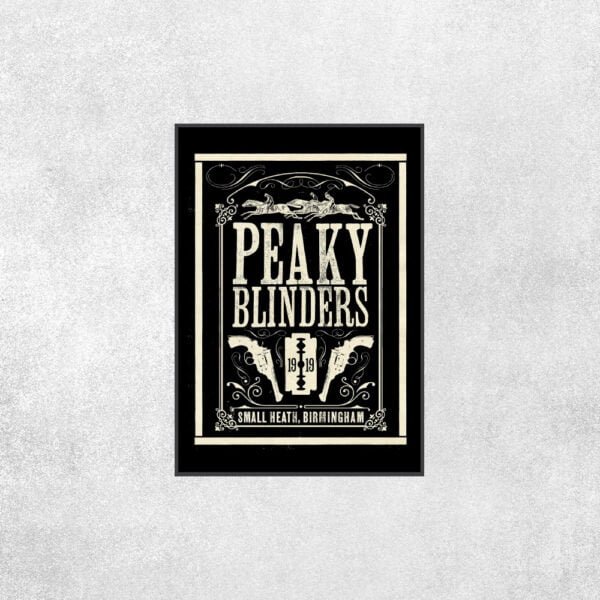 Placa Decorativa Peaky Blinders Armas - Loja Nerd