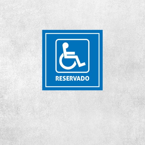 Placa Reservado para Deficientes - Loja Nerd