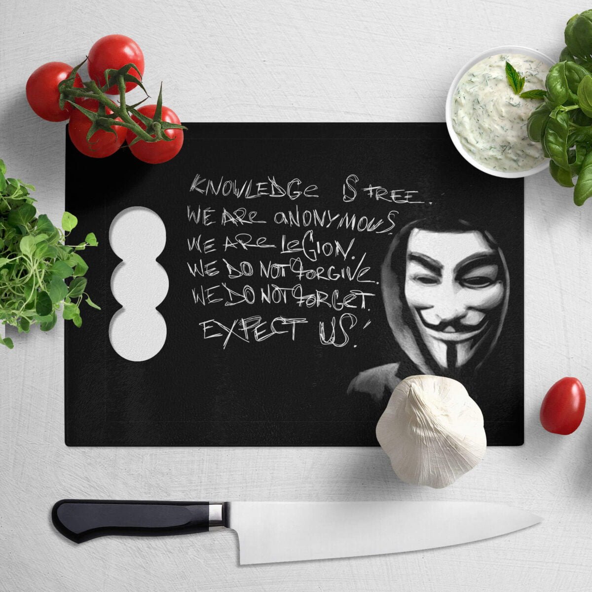 Tábua de Carne Anonymous - Loja Nerd