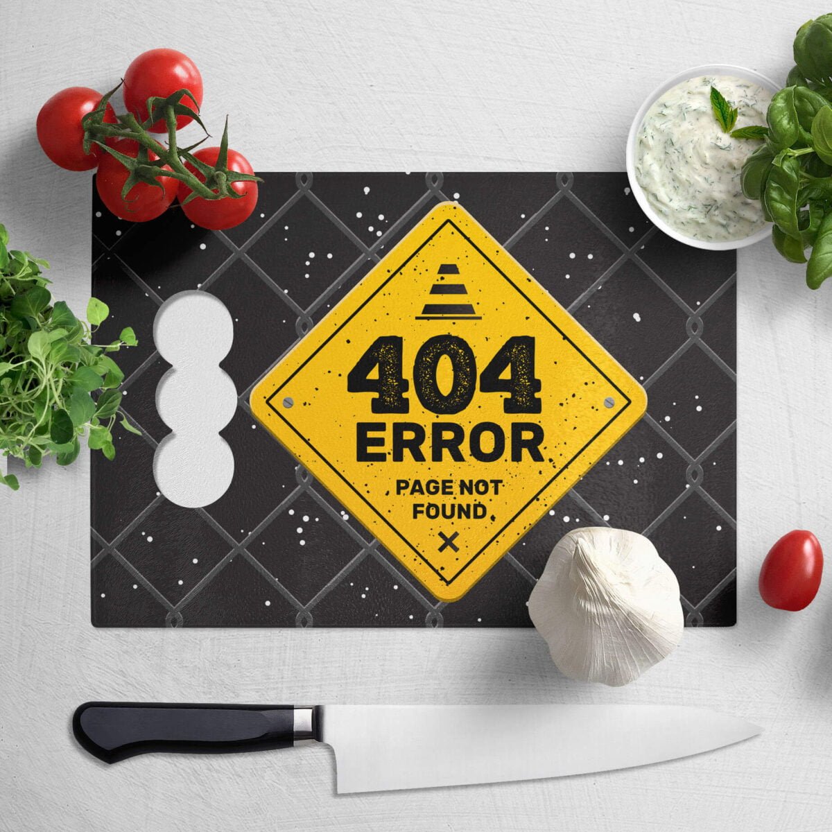 Tábua de Carne Erro 404 - Loja Nerd