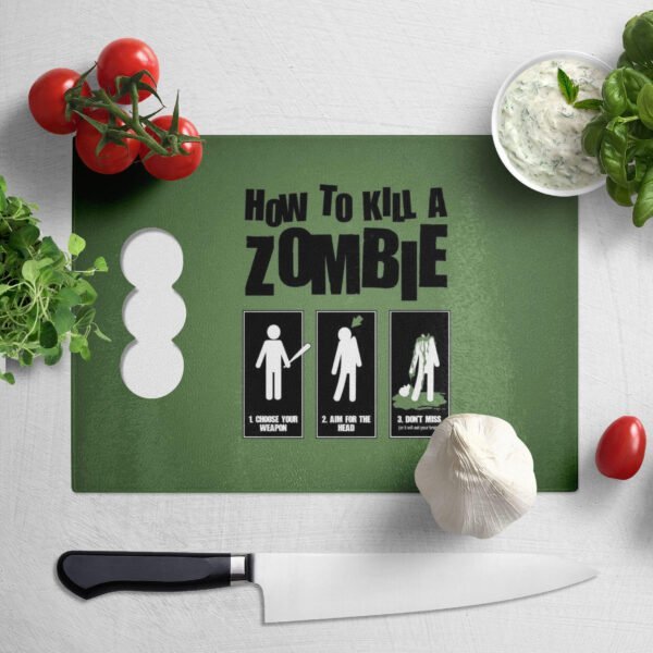 Tábua de Carne How To Kill a Zombie - Loja Nerd