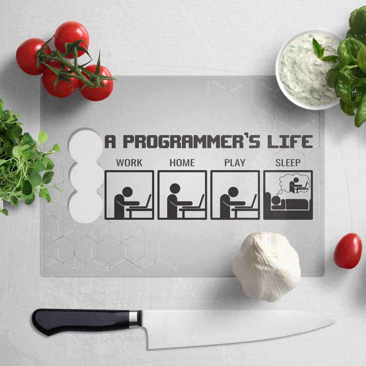 Tábua de Carne Vida de Programador