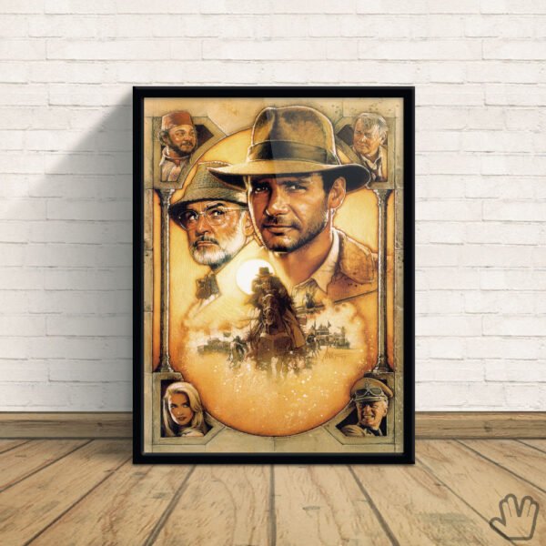 Quadro Indiana Jones E A Última Cruzada - Loja Nerd